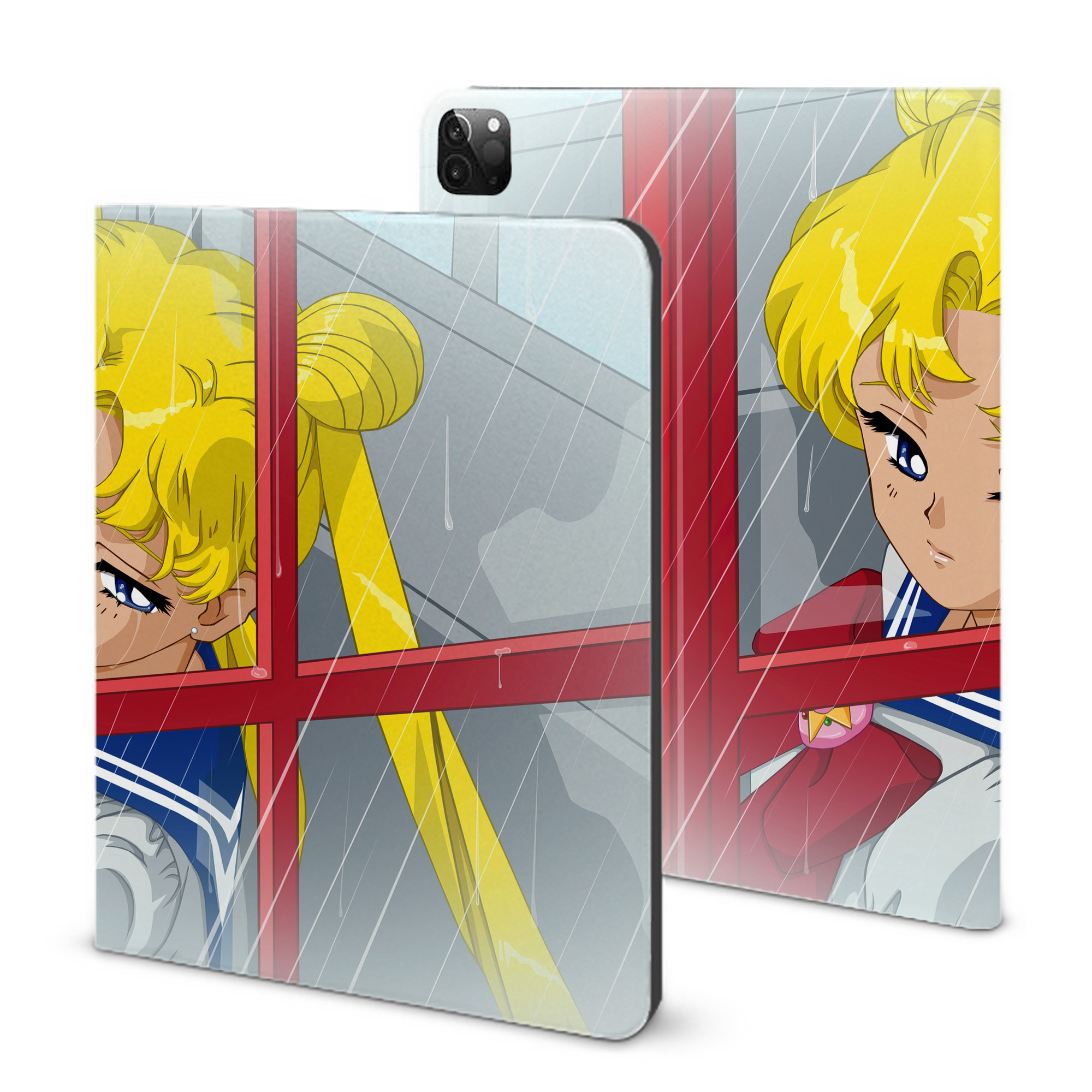 （画像用） 美少女戦士セーラームーン Sailor Moon IPadケース ペンホルダー付き ブックスタイルデザイン